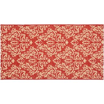 Safavieh Courtyard Leaves Indoor Outdoor Rug