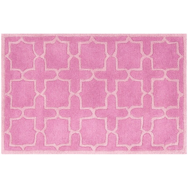Safavieh Chatham Classic Geometric Wool Rug, Pink, 6X9 Ft