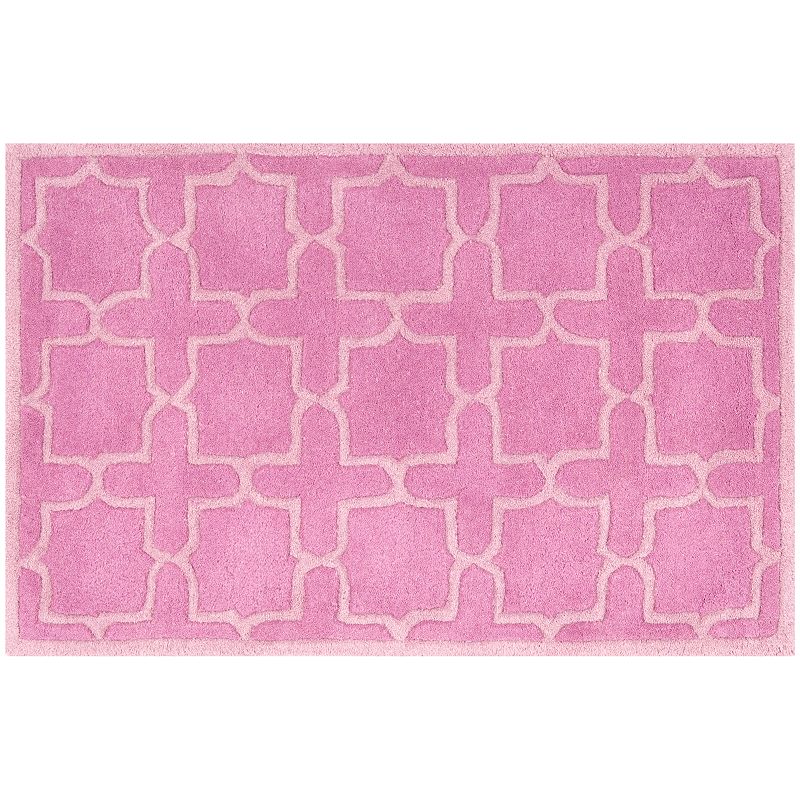 Safavieh Chatham Classic Geometric Wool Rug, Pink, 6X9 Ft