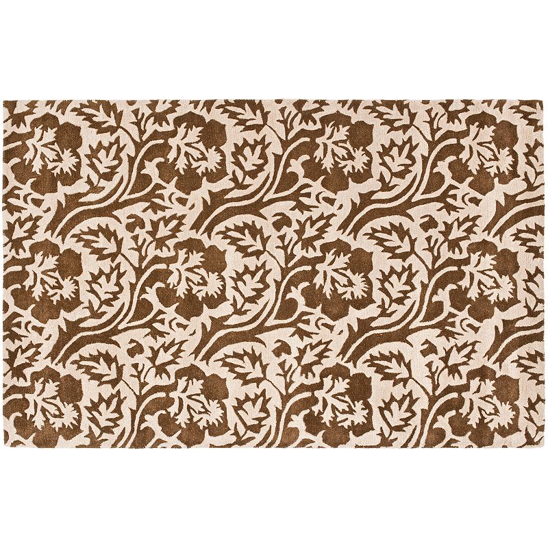 Safavieh Soho Leaves Rug, Brown, 5X8 Ft