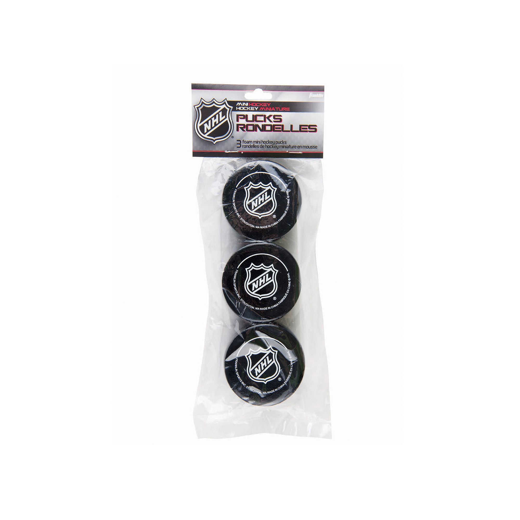 Franklin Sports 3-pk. NHL Foam Mini Street Hockey Pucks, Multicolor