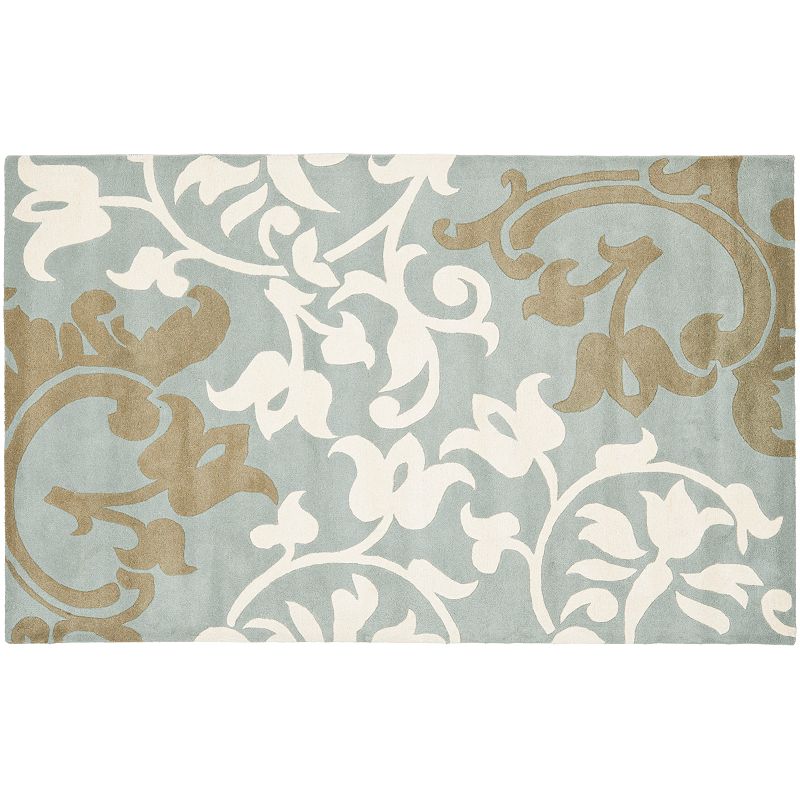 Safavieh Soho Floral Damask Rug, Blue, 5X8 Ft