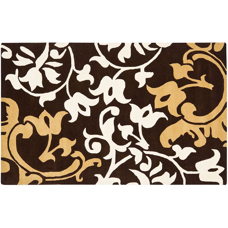 Safavieh Soho Floral Damask Rug, Brown, 7.5X9.5 Ft