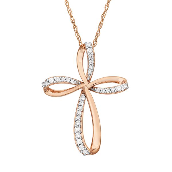 Rose gold necklace deals kohls