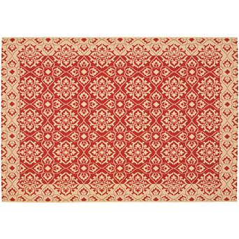 Safavieh Courtyard Floral Indoor Outdoor Rug