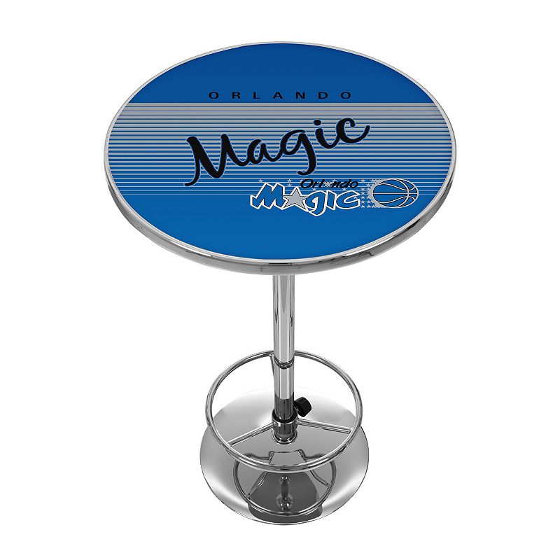 Orlando Magic Hardwood Classics Chrome Pub Table, Multicolor