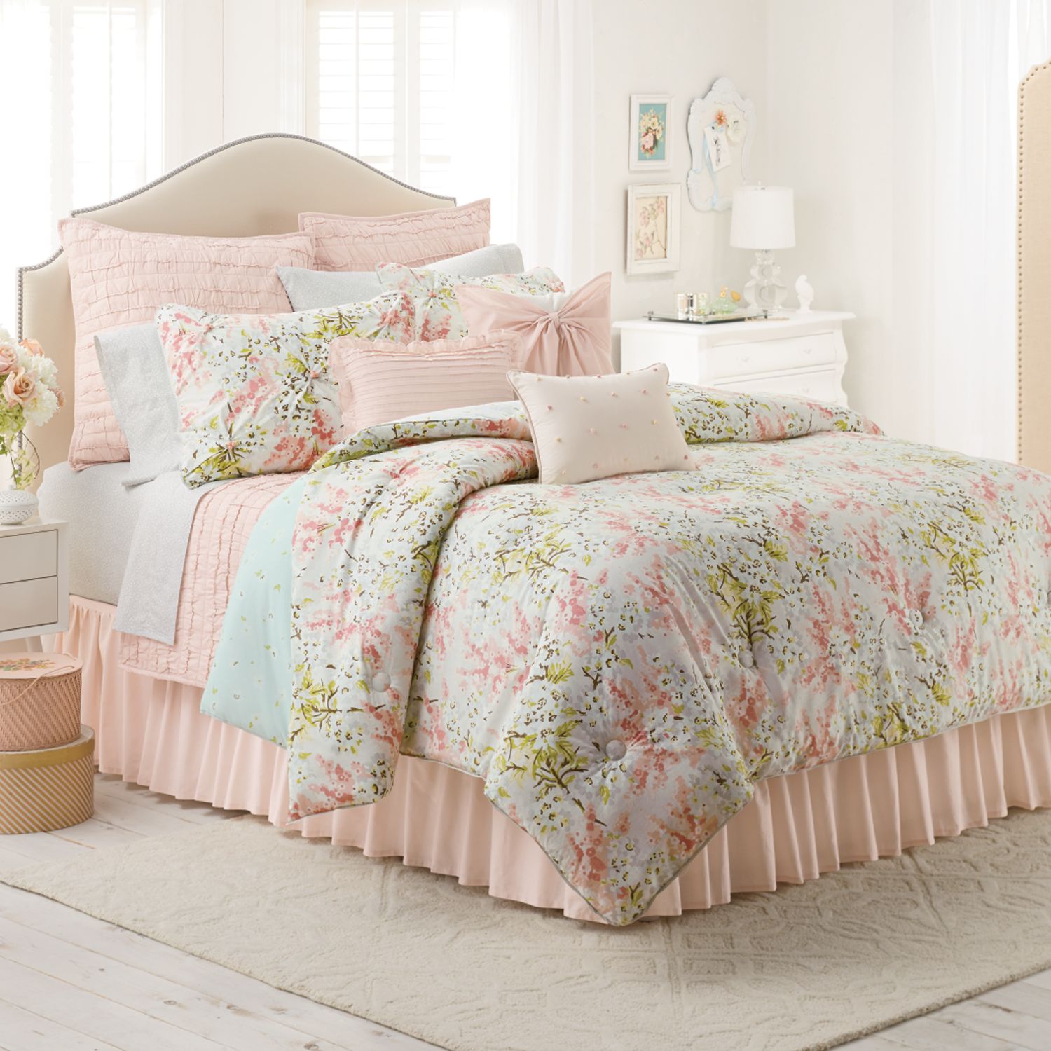 Lc Lauren Conrad Tea Berry Reversible Comforter Set Kohls