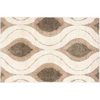 Safavieh Shag Cream Geometric Rug