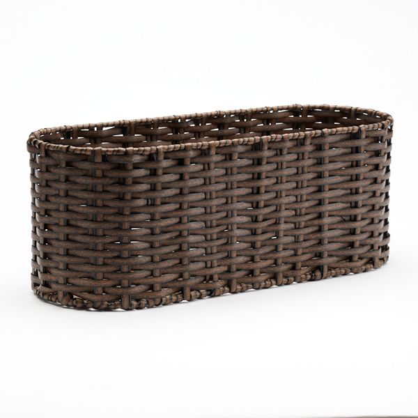 Toilet Tank Basket | Amish Wicker Back Of Toilet Basket