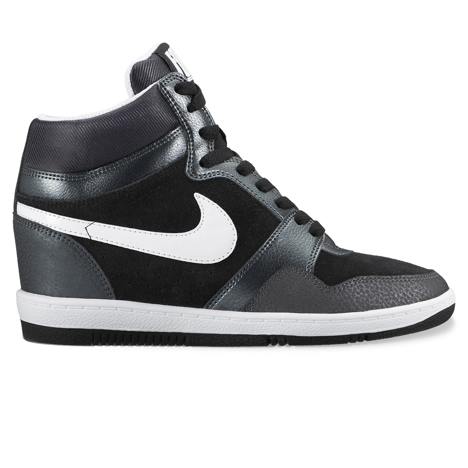 womens nike high top wedge sneakers