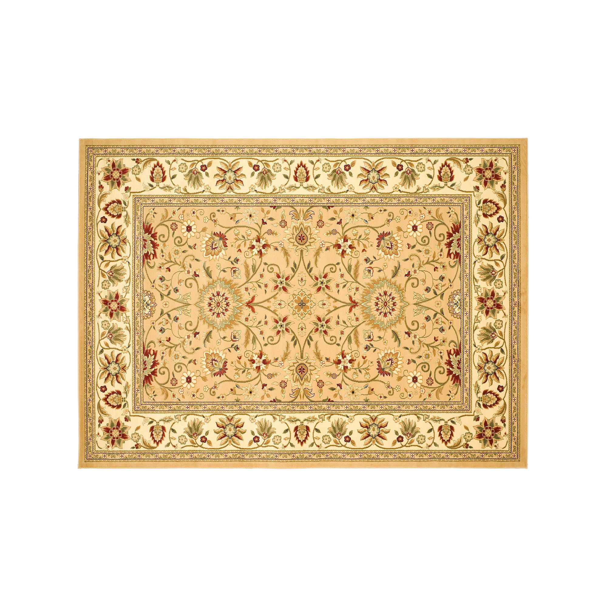 Safavieh Lyndhurst Framed Floral Print Rug, Beige Ivory