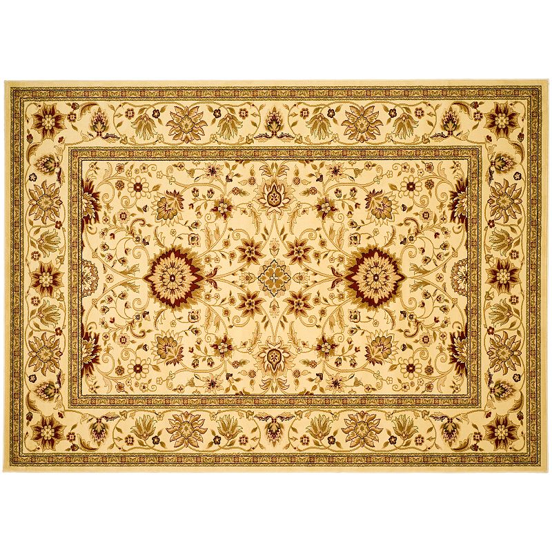 Safavieh Lyndhurst Framed Floral Print Rug, White, 2X22 Ft