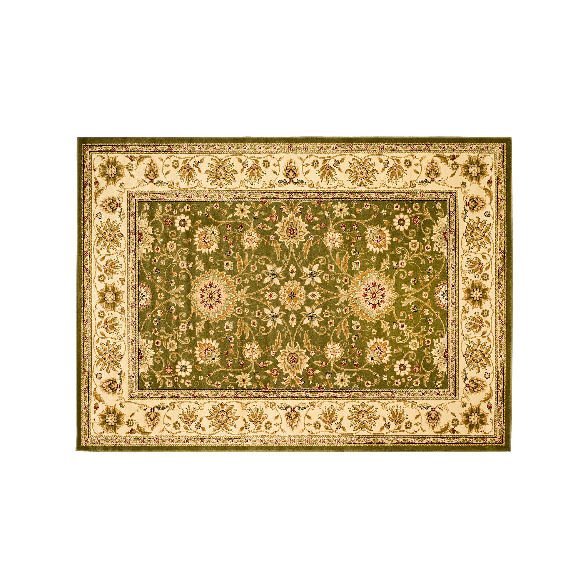 Safavieh Lyndhurst Framed Floral Print Rug, Sage Ivory