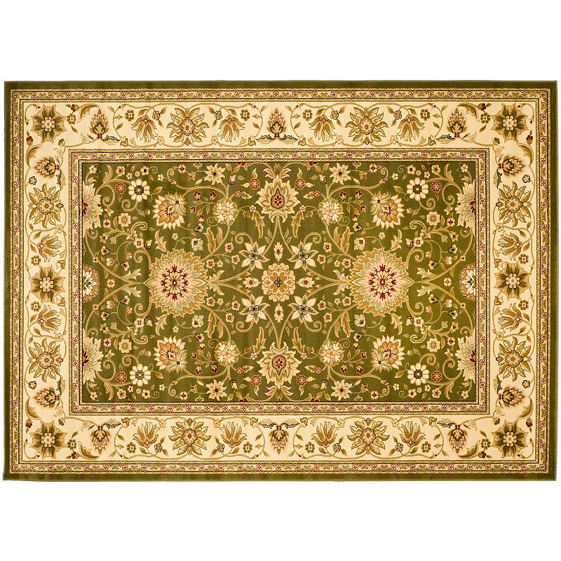 Safavieh Lyndhurst Framed Floral Print Rug, Green, 2X16 Ft