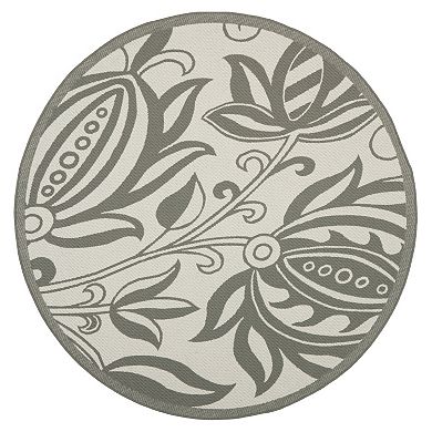 Safavieh Courtyard Floral Indoor Outdoor Patio Rug