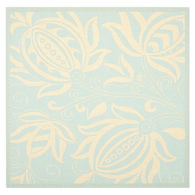 Safavieh Courtyard Floral Indoor Outdoor Patio Rug