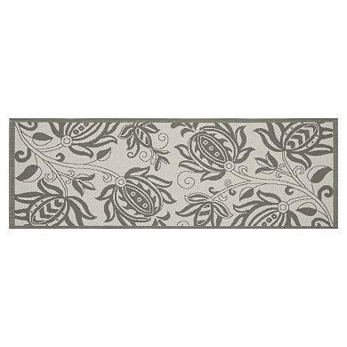 Safavieh Courtyard Floral Indoor Outdoor Patio Rug