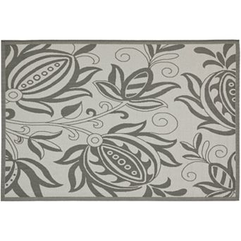 Safavieh Courtyard Floral Indoor Outdoor Patio Rug