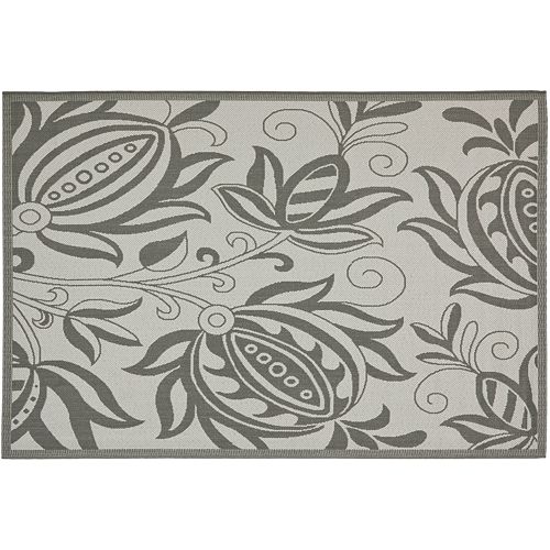 Safavieh Courtyard Floral Indoor Outdoor Patio Rug