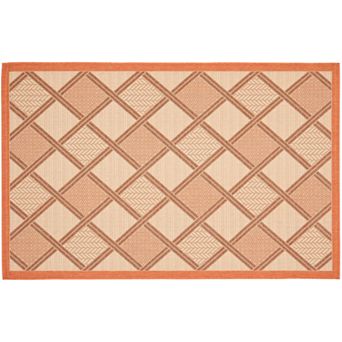 Safavieh Courtyard Geometric Diamond Indoor Outdoor Rug