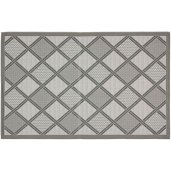 Safavieh Courtyard Geometric Diamond Indoor Outdoor Rug