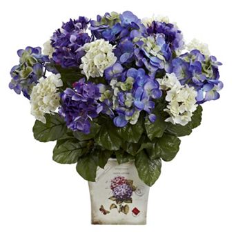 nearly natural Mixed Hydrangea Floral Arrangement