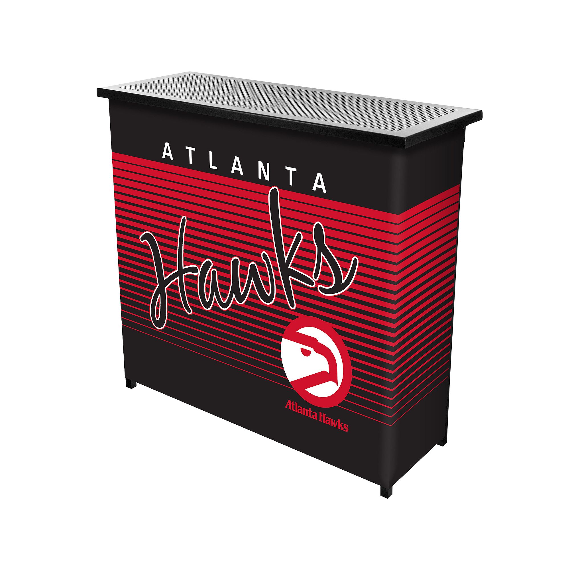 Atlanta Hawks Hardwood Classics 2-Shelf Portable Bar with Case, Team