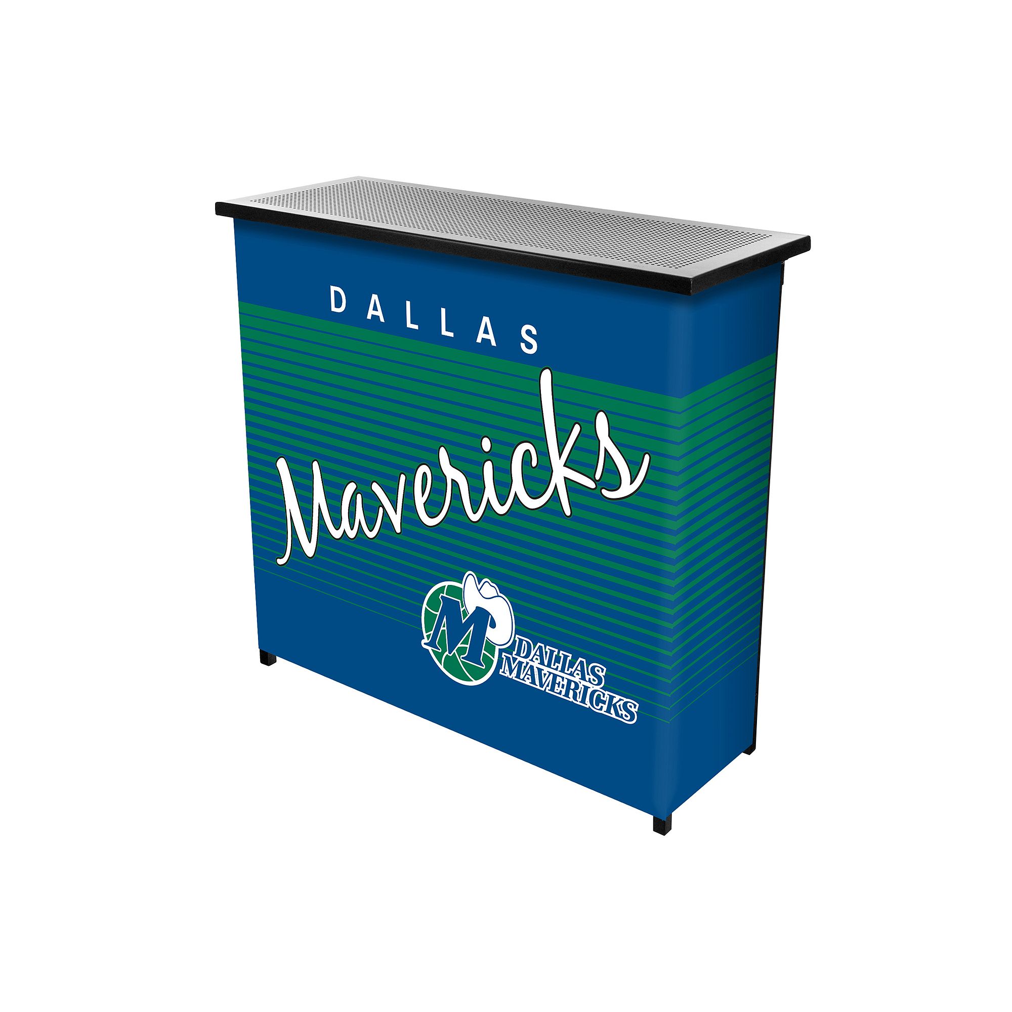 Dallas Mavericks Hardwood Classics 2-Shelf Portable Bar with Case, Team