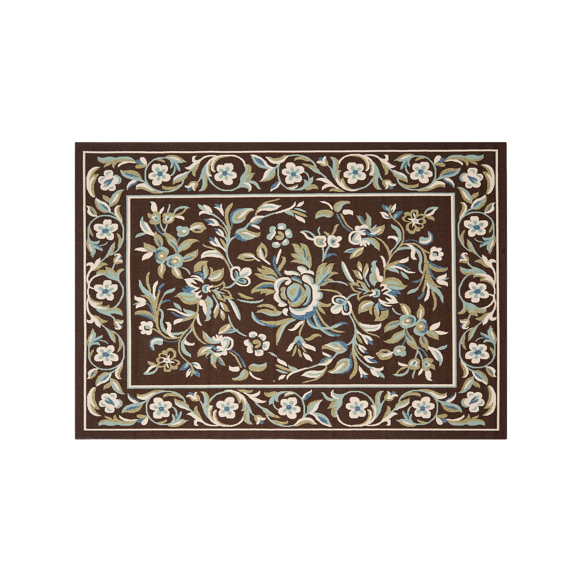 Safavieh Veranda Meadow Indoor Outdoor Rug, Brown Aqua