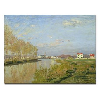 Trademark Fine Art ''The Seine at Argenteuil 1873'' Canvas Wall Art by Claude Monet