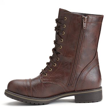 SO® Women's Mid-Calf Lace-Up Boots