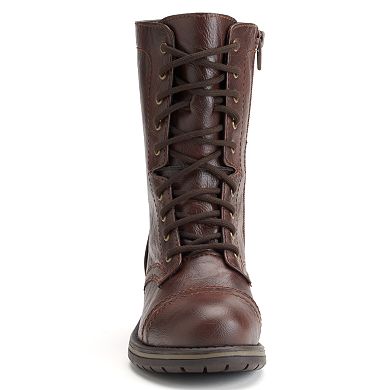 SO® Women's Mid-Calf Lace-Up Boots