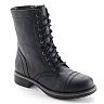 SO® Women's Mid-Calf Lace-Up Boots 