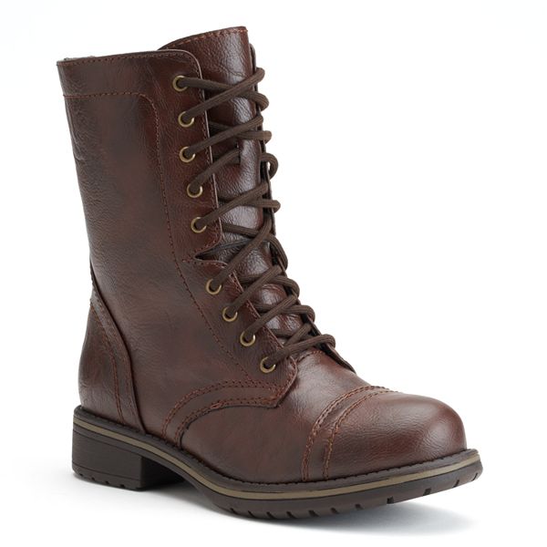 SO® Women's Mid-Calf Lace-Up Boots