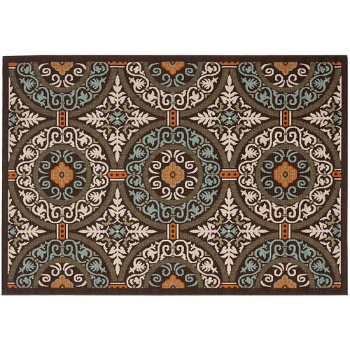 Safavieh Veranda Garden Medallion Indoor Outdoor Rug