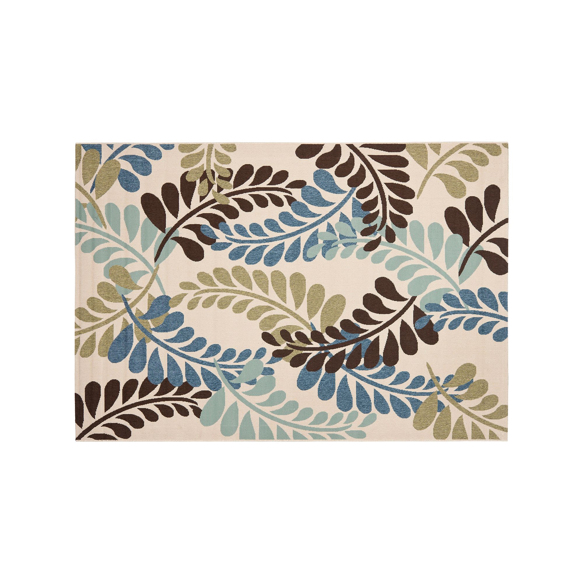 Safavieh Veranda Fern Indoor Outdoor Rug, Ivory Aqua