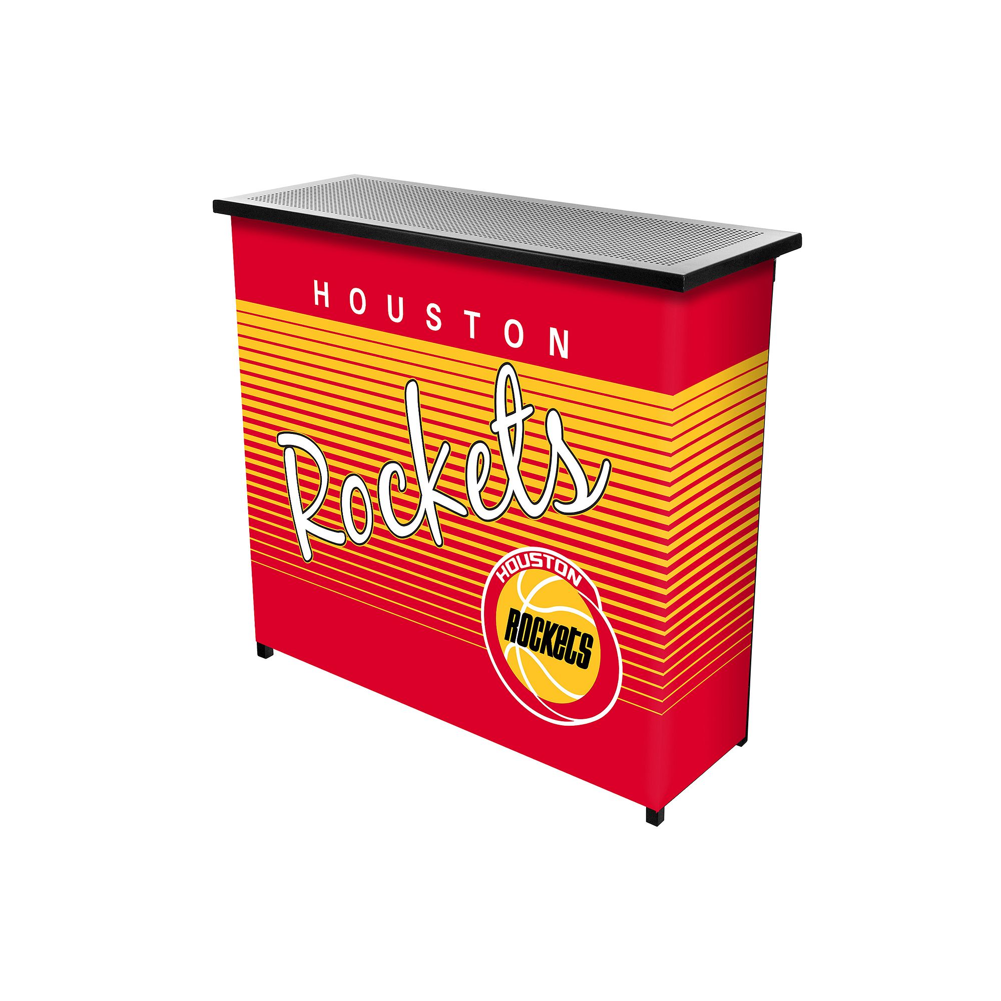 Houston Rockets Hardwood Classics 2-Shelf Portable Bar with Case, Team