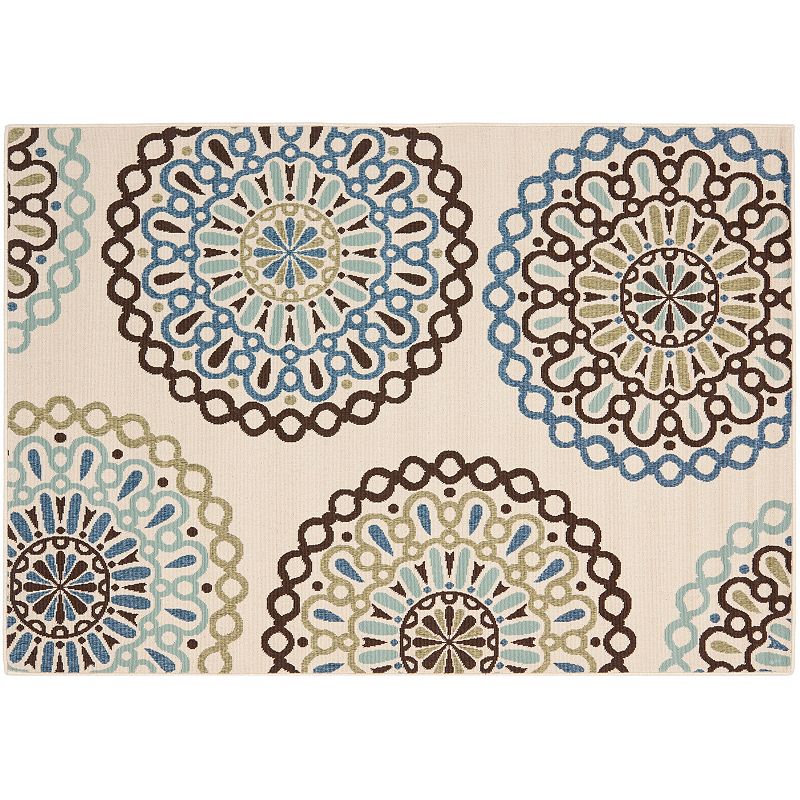 Safavieh Veranda Colordrop Indoor Outdoor Rug, Brown, 8X11 Ft