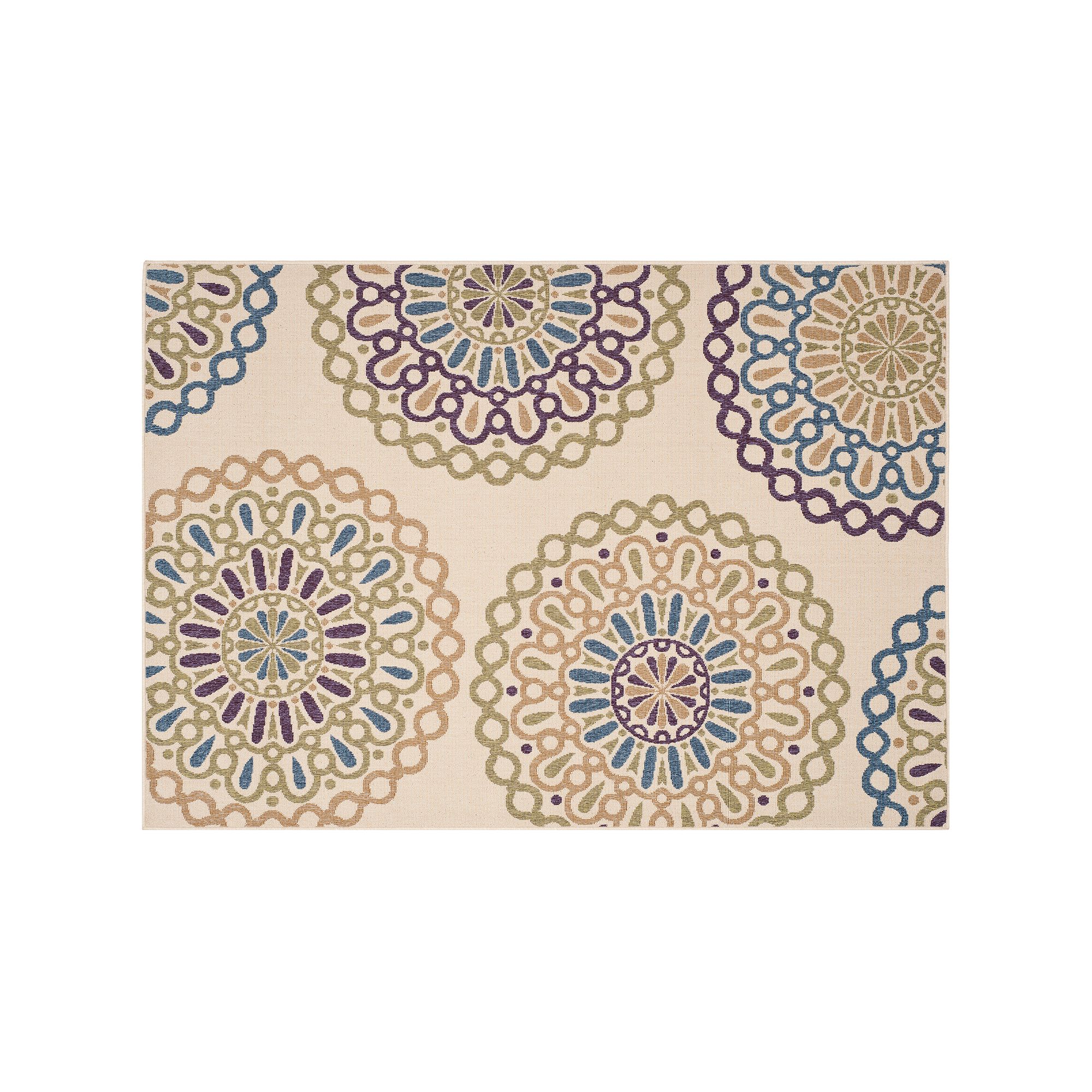 Safavieh Veranda Colordrop Indoor Outdoor Rug, Ivory Green