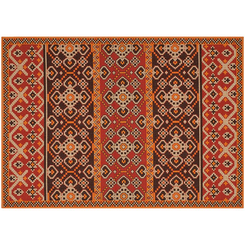 Safavieh Veranda Spade Indoor Outdoor Rug, Red, 6.5X9.5 Ft