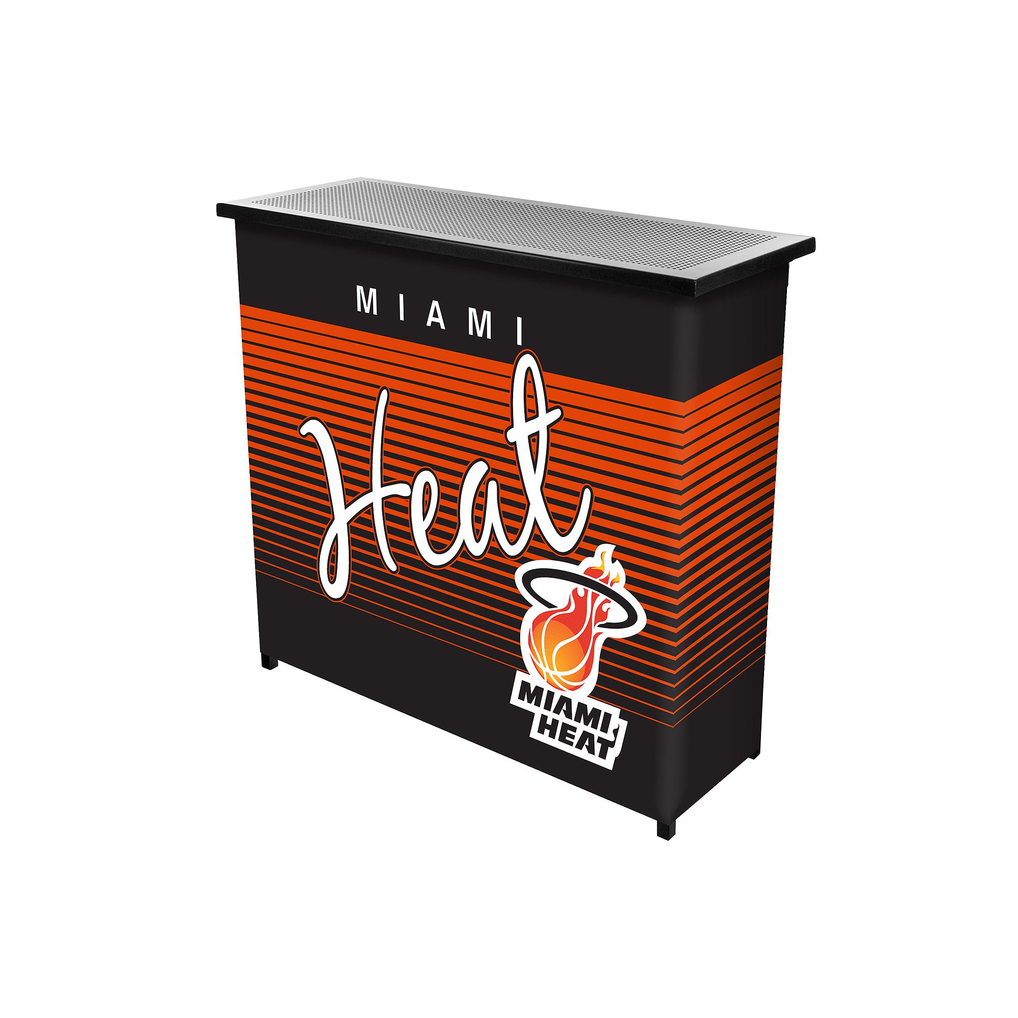 Miami Heat Hardwood Classics 2-Shelf Portable Bar with Case, Team