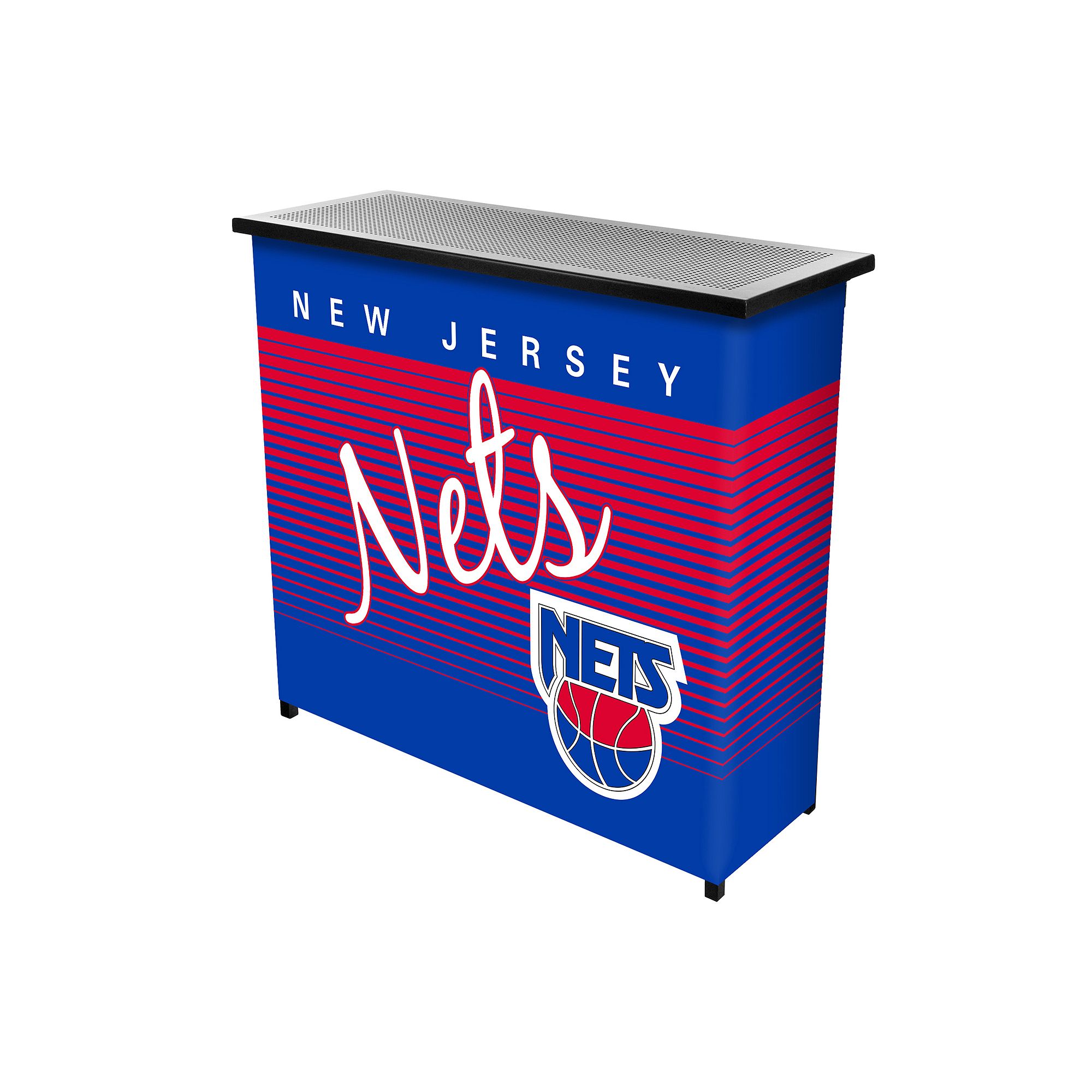 New Jersey Nets Hardwood Classics 2-Shelf Portable Bar with Case, Team