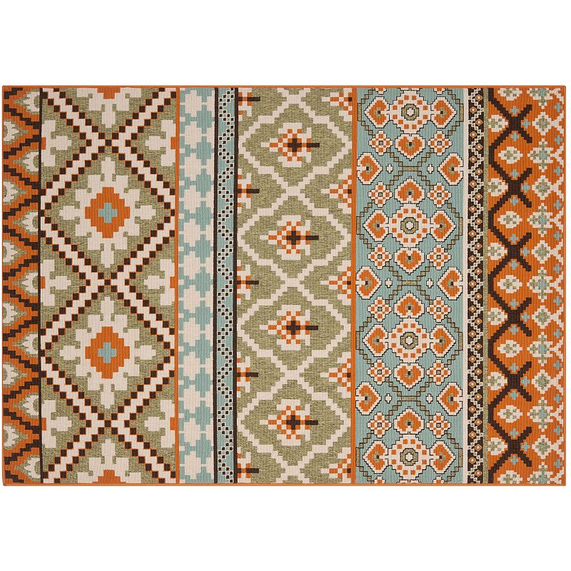 Safavieh Veranda Southwest Indoor Outdoor Rug, Green, 6.5X9.5 Ft