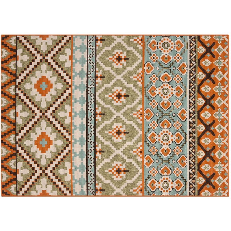 Safavieh Veranda Southwest Indoor Outdoor Rug, Green, 6.5X9.5 Ft