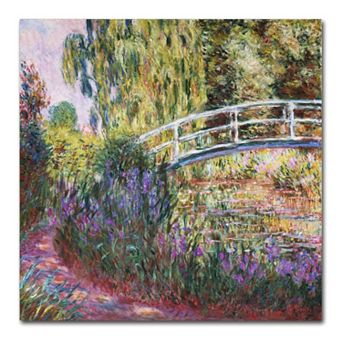 Trademark Fine Art ''The Japanese Bridge IV'' Canvas Wall Art by Claude Monet