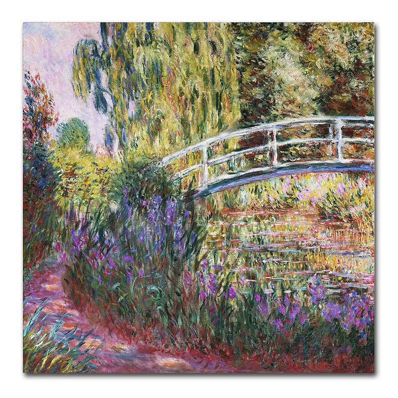 Trademark Fine Art The Japanese Bridge IV Canvas Wall Art by Claude Mo