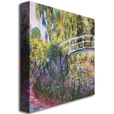 Trademark Fine Art ''The Japanese Bridge IV'' Canvas Wall Art by Claude Monet