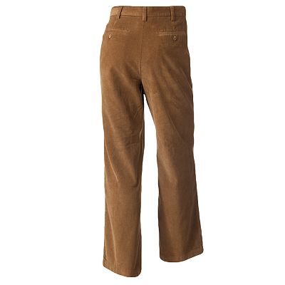 【保証書付】 Croft Men's & Pants Corduroy Pleated Classic-Fit Barrow® パンツ