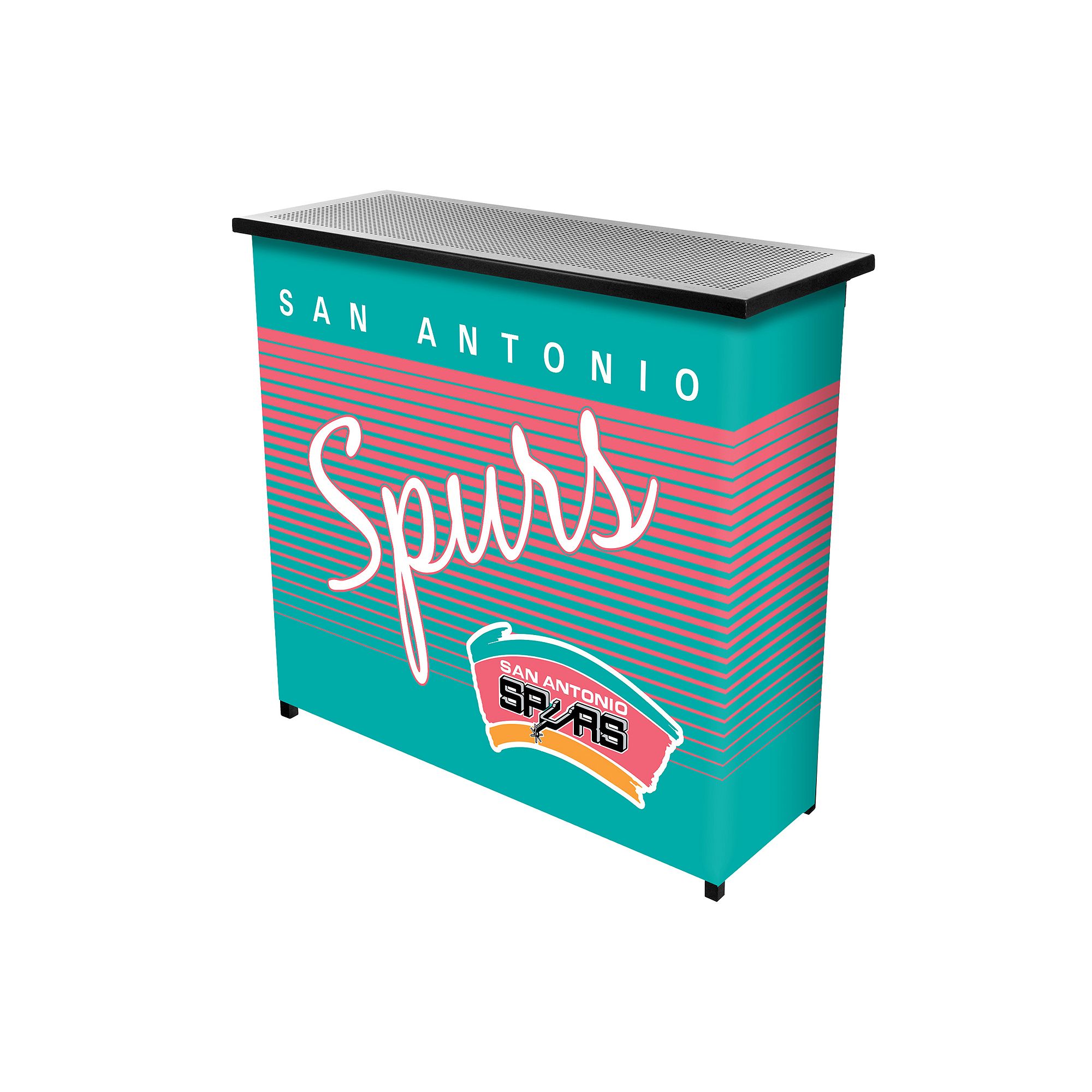 San Antonio Spurs Hardwood Classics 2-Shelf Portable Bar with Case, Team