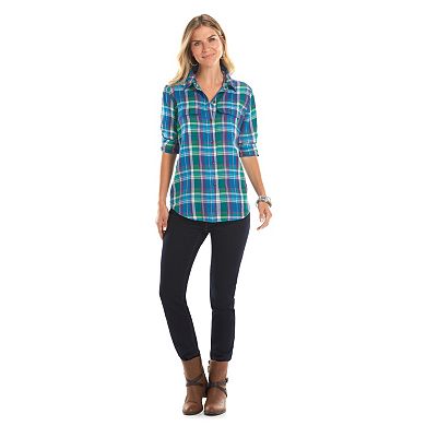 Women's Chaps Plaid Shirt